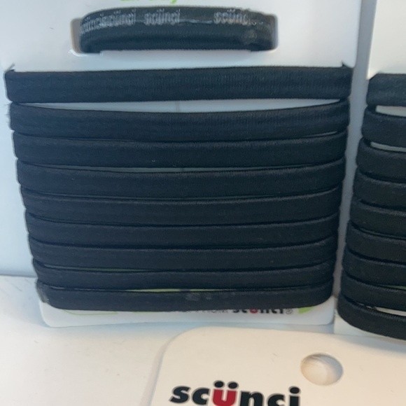Scunci No Slip Grip Hair Elastics Ponytail Holders Black 5 Packs of 10 - Picture 5 of 13